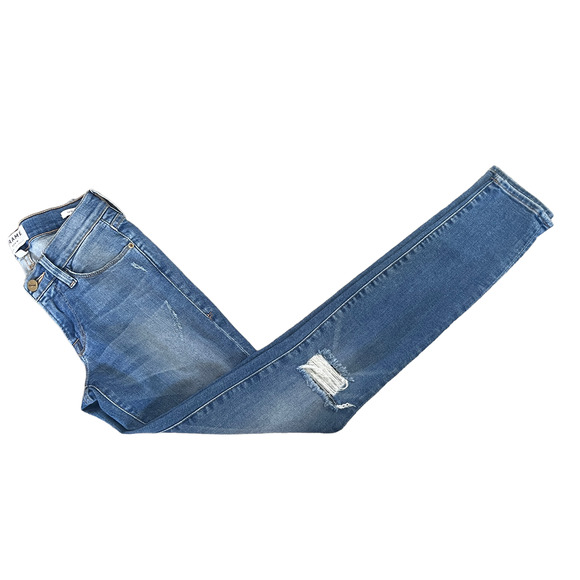 Frame Denim Le Skinny de Jeanne Jeans Distressed Size 24 - Picture 4 of 10